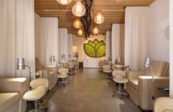 interior shot of a nail salon