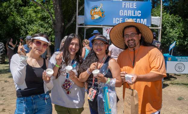 Garlic Ice Cream at the Gilroy Garlic Festival