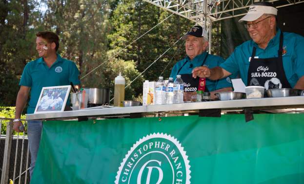 Cooking Demo with Christopher Ranch and Saka-Bozzo
