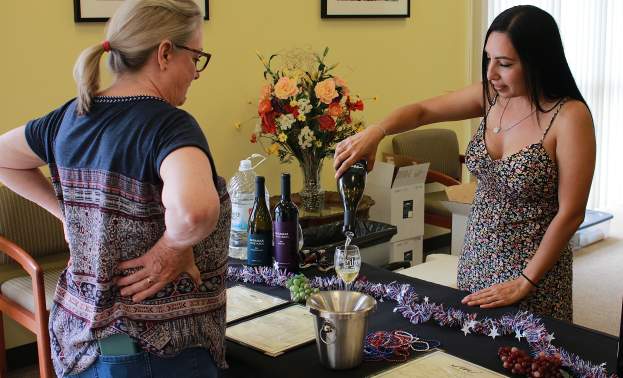 Pour stations at the Heart of Gilroy Festival
