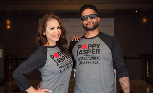 Couple models official t-shirts for Poppy Jasper 2022