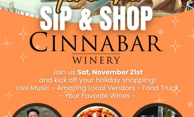 Fall Sip & Shop at Cinnabar Winery