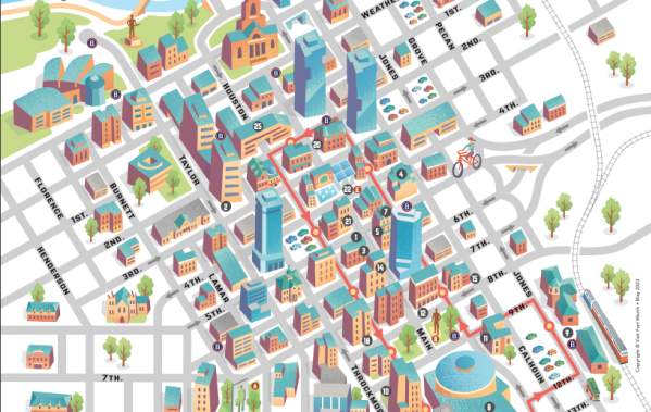 Downtown walking map
