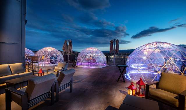 Snowglobe Dining at Devil's Kitchen