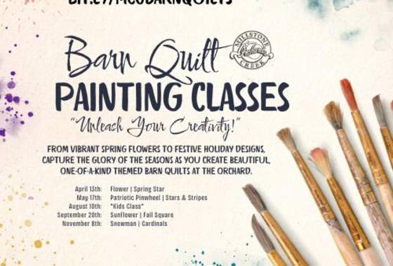 Barn Quilt Painting Classes ~ Seasonal Themed