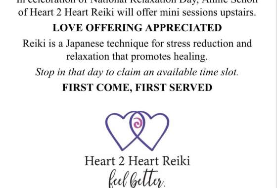 20 Minute Reiki Sessions at Brightside Gallery