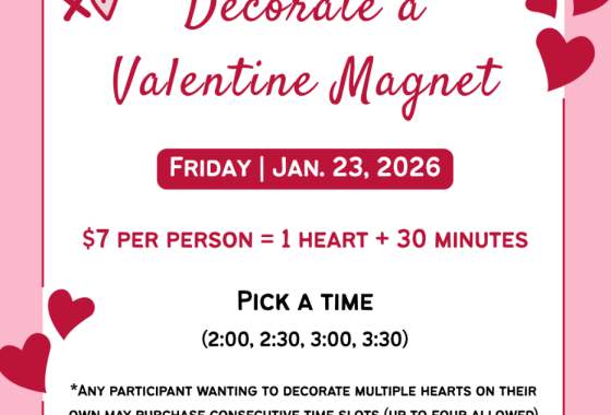 Decorate A Valentine Magnet
