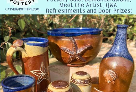 Celebration of Spring Pottery Sale by Cat Viera Pottery