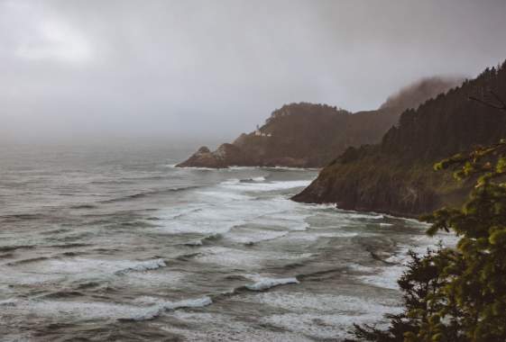 Winter Ocean Oregon Coast by Taylor Higgins
