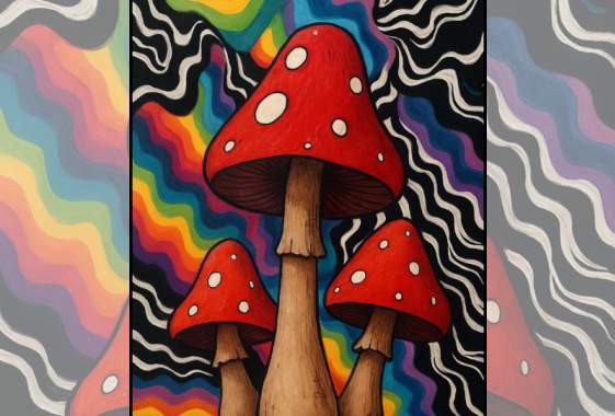 Paint & Sip: “Trippy Mushrooms”