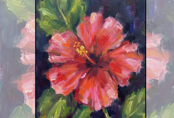 Paint & Sip: “Hibiscus Flower”