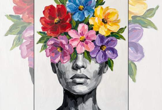 Paint & Sip “Flower Head”