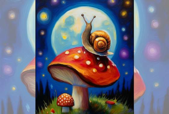 Paint & Sip: “Snail on Mushroom”