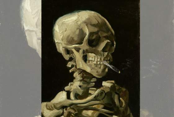 Paint & Sip “Van Gogh: Smoking Skeleton”
