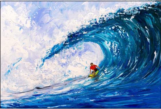 Paint & Sip: “Catchin’ A Wave”