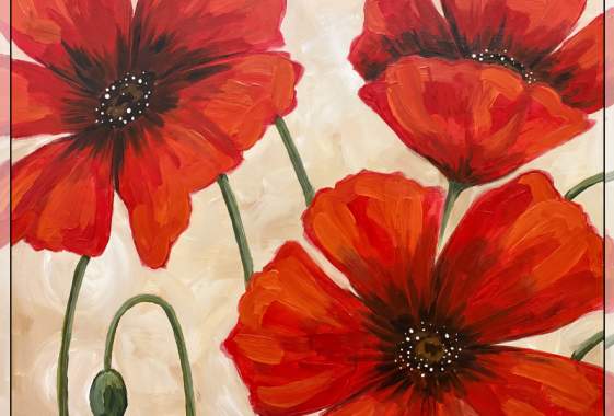 Paint & Sip “Poppies”
