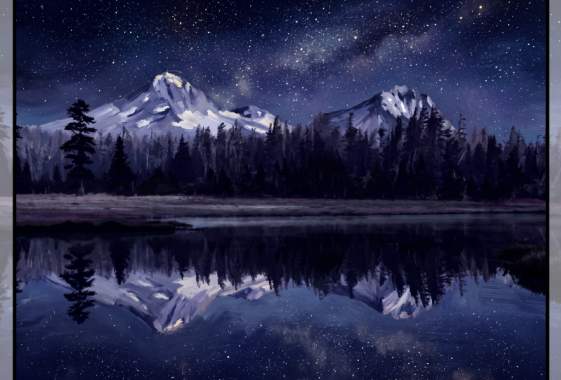 Paint & Sip: “Three Sisters at Night”