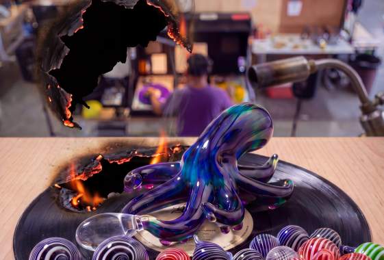 Art Hop: Glass Blowing Demonstrations & DJ
