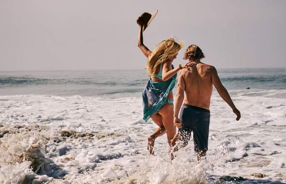 Beach Couple Outdoors