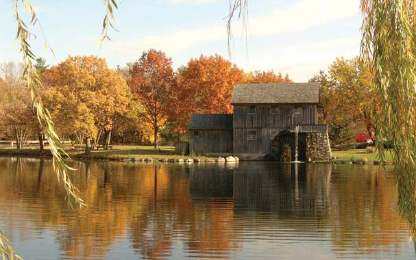 Midway Village in the fall