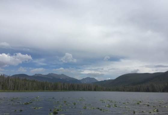 mountains and lake