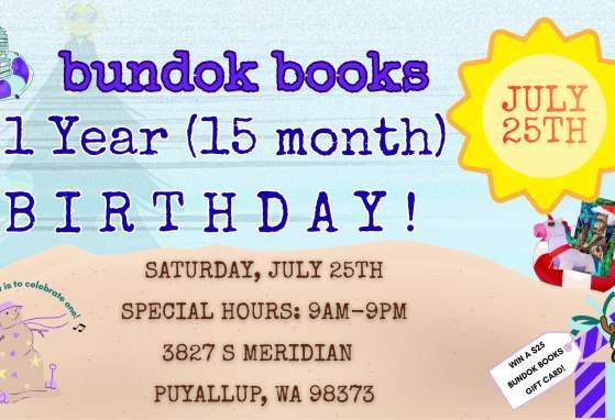 Bundok Books 1 Year (15 month) Birthday!