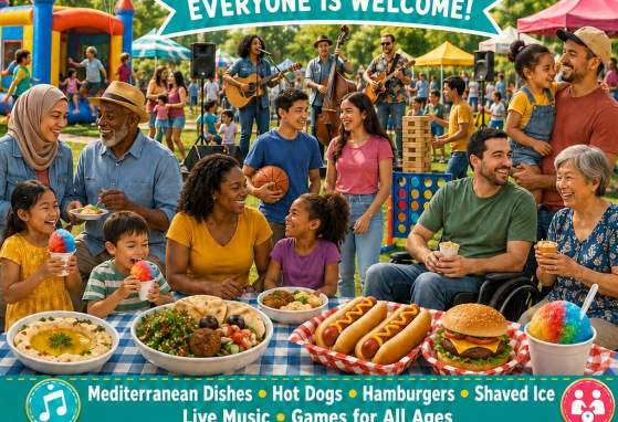 Food, music, dance and games