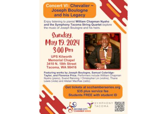 Second City Chamber Series presents Concert VI: Chevalier