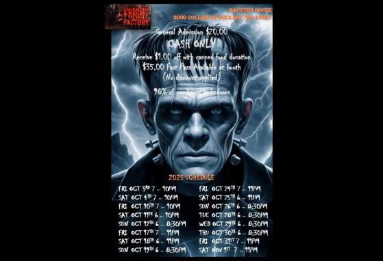 Fright Factory Haunted House 2025