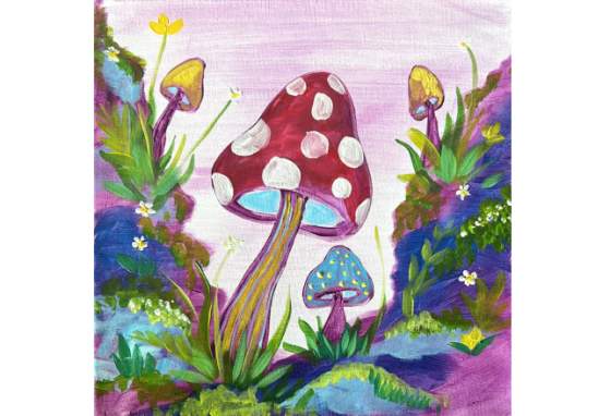 Artvana Paint and Sip - Mushroom Kingdom