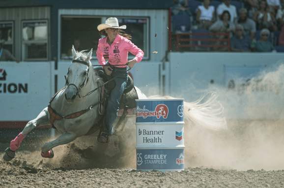 Barrell Racing at the Greeley Stampede