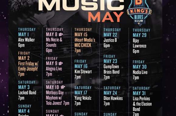 BB King's Blues Club May Calendar!