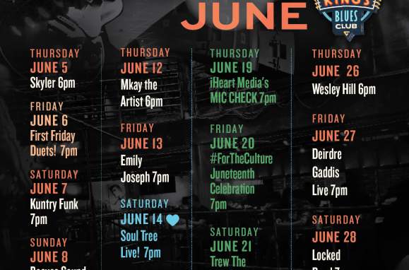 BB King's Blues Club June Calendar!