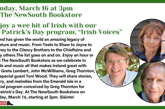 Enjoy a wee bit of Irish with our St. Patrick’s Day program, “Irish Voices”