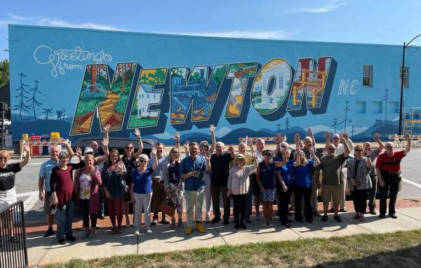 Newton Postcard Mural