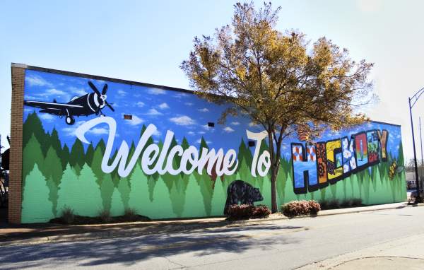 fall Hickory mural