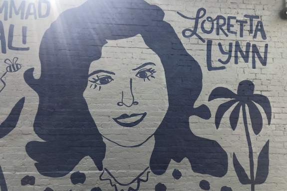 Painting of Loretta Lynn