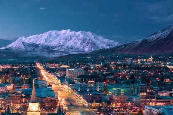 Downtown Provo at Night