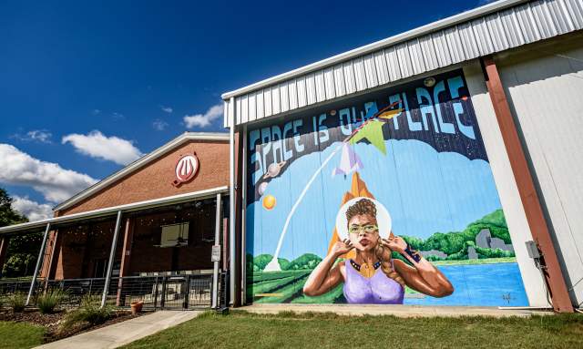 Space is Our Place mural - Jeff White