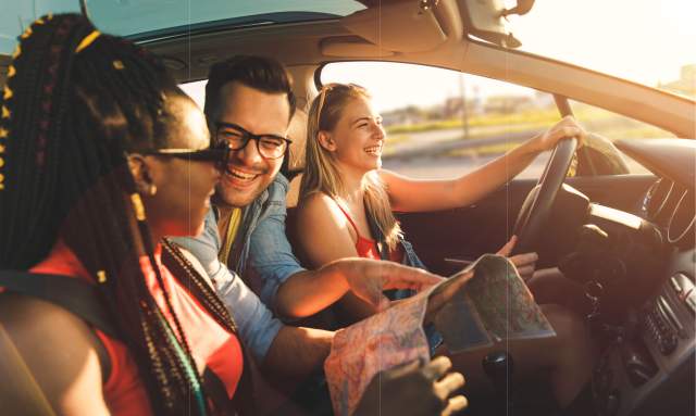 People in a car