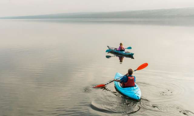 Kayaking on Seneca Lake