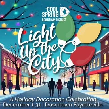 Light Up The City in Downtown Fayetteville 2025