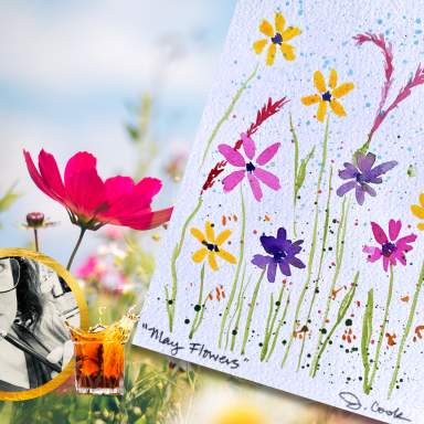 Whiskey & Watercolors - Easy May Flowers