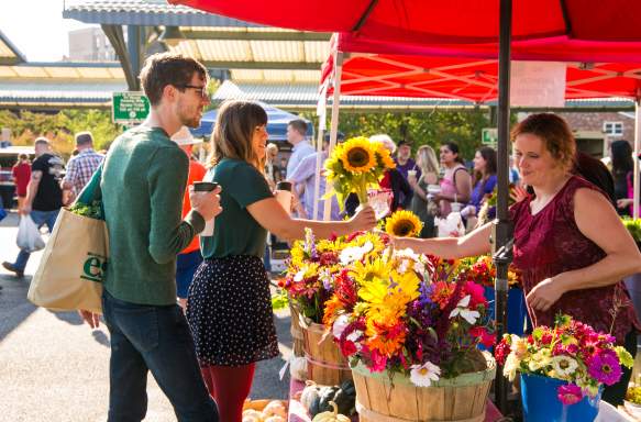 farmers market flowers