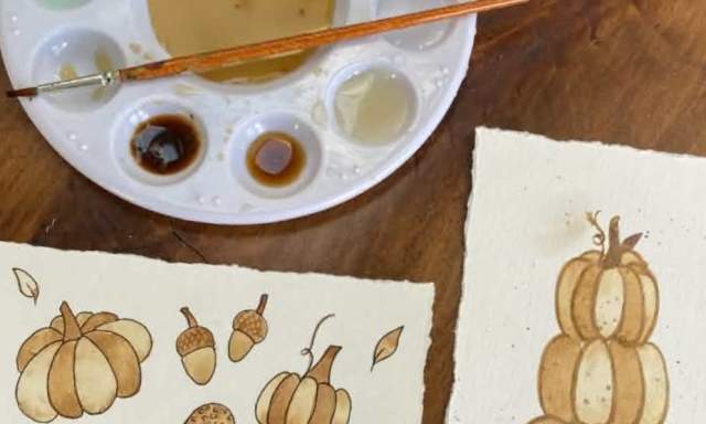 Fall Coffee Watercolor Workshop