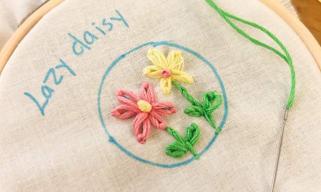 Lazy Daisy Embroidery Class