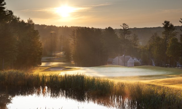 A view of the beautiful golf course at Woodloch Springs