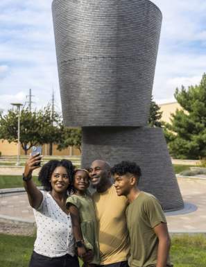 Selfie at Sculpture
