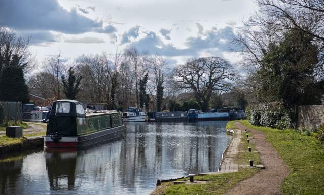 boat  on  canal  outdoor