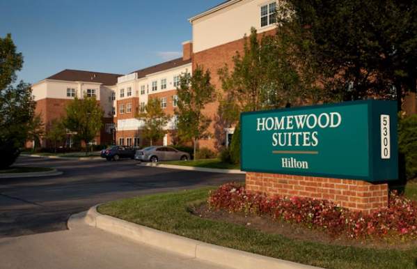Homewood Suites sign and exterior